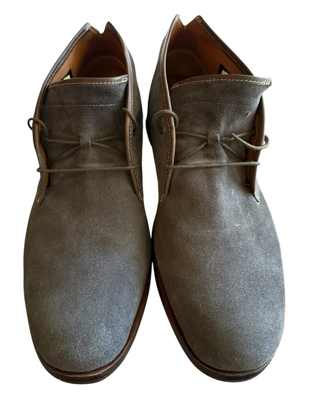 Timberland Men’s Suede Chukka Boots Gray US 12 A1L9X Defender Repellent Leather